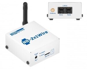 NB-2x1Wire: 4 sensor values to the portal (NarrowBand IoT)