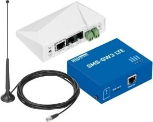 STE2 PLUS SMS-GW: Bundle of LAN & WEB thermometer with LTE GW for SMS and Call alerts