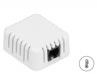 Temp HomeBox: Temperature sensor RJ11 (1-Wire) in 4x4 cm indoor box