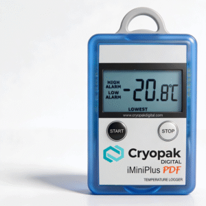 Cryopak Multi use data logger iMINI Plus PDF | -40 °C to +70 °C (-40 °F to +158 °F)